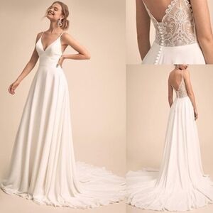 Eddy K Chiffon A-Line Wedding Dress - New With Tags